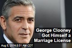 George Clooney Got Himself a Marriage License