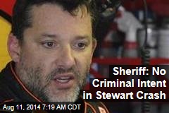 Sheriff: No Criminal Intent in Stewart Crash