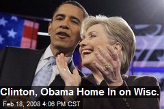 Clinton, Obama Home In on Wisc.