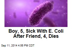 Boy, 5, Sick With E. Coli After Friend, 4, Dies