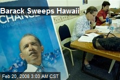Barack Sweeps Hawaii