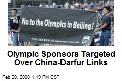 Olympic Sponsors Targeted Over China-Darfur Links