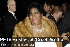 PETA Bristles at 'Cruel' Aretha