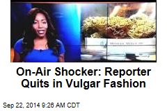 On-Air Shocker: Reporter Quits in Vulgar Fashion