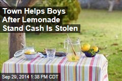 Town Helps Boys After Lemonade Stand Cash Is Stolen