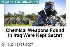 Gov&#39;t Covered Up Chemical Weapons Found in Iraq: NYT