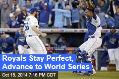 Royals Stay Perfect, Advance to World Series