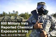 600 Military Vets Reported Chemical Exposure in Iraq