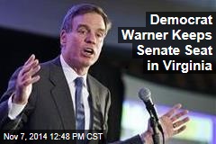 Democrat Warner Keeps Senate Seat in Virginia