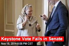 Keystone Vote Fails in Senate