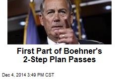 First Part of Boehner&#39;s 2-Step Plan Passes