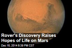 Rover&#39;s Discovery Raises Hopes of Life on Mars