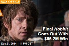 Final Hobbit Goes Out With $56.2M Win
