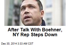 After Talk With Boehner, NY Rep Steps Down