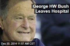 George HW Bush Leaves Hospital