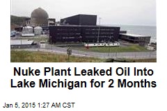 Nuke Plant Leaked Oil Into Lake Michigan for 2 Months