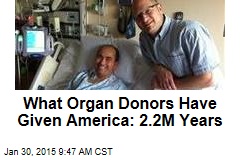 What Organ Donors Have Given America: 2.2M Years