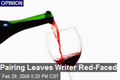 Pairing Leaves Writer Red-Faced