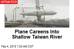 Plane Crashes Into Taiwan River