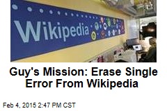 Guy&#39;s Mission: Erase &#39;Comprised Of&#39; From Wikipedia