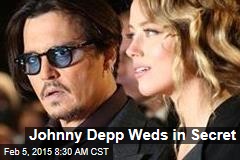 Johnny Depp Weds in Secret