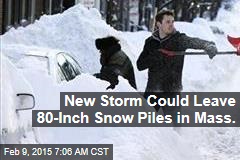 New Storm Could Leave 80-Inch Snow Piles in Mass.