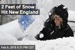 2 Feet of Snow Hits New England
