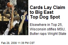 Cards Lay Claim to Big East Top Dog Spot