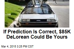 Museum Giving Away $85K DeLorean*