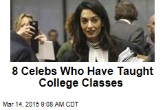 8 Celebs Who Have Taught College Classes