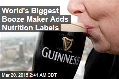 World&#39;s Biggest Booze Maker Adds Nutrition Labels