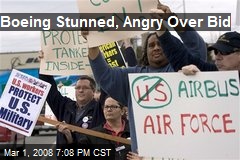 Boeing Stunned, Angry Over Bid