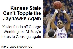Kansas State Can't Topple the Jayhawks Again