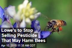 Lowe&#39;s to Stop Selling Pesticide That May Harm Bees