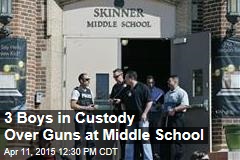 3 Boys in Custody Over Guns at Middle School