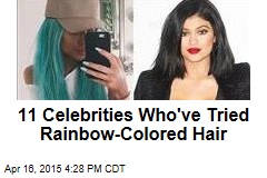 11 Celebrities Who&#39;ve Tried Rainbow-Colored Hair