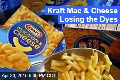 Kraft Mac &amp; Cheese Losing the Dyes