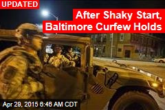 Cops, Troops Enforce Baltimore Curfew