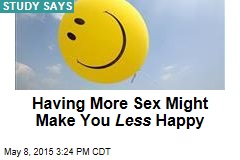 Having More Sex Might Make You Less Happy