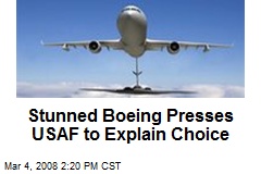 Stunned Boeing Presses USAF to Explain Choice