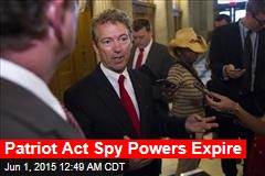 Patriot Act Spy Powers Expire