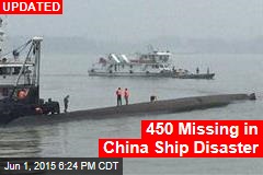 Passenger Ship With 444 People Sinks in China