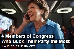 4 Members of Congress Who Buck Their Party the Most