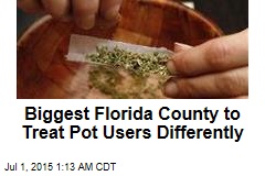 Biggest Fla. County to Start Ticketing Pot Users