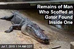 Texas Man&#39;s Remains Found in Shot Alligator