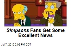 Simpsons Fans Get Some Excellent News
