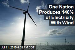 One Nation Produces 140% of Electricity With Wind