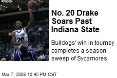 No. 20 Drake Soars Past Indiana State