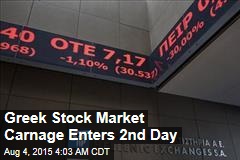 Greek Stock Market Carnage Enters 2nd Day