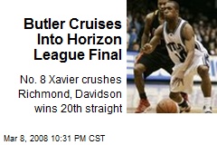 Butler Cruises Into Horizon League Final